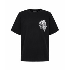 크롬하츠 남성 라운드 반팔티 - Chrom Hearts Mens Round Tshirt - chc15763x