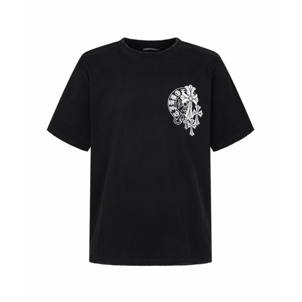 크롬하츠 남성 라운드 반팔티 - Chrom Hearts Mens Round Tshirt - chc15763x