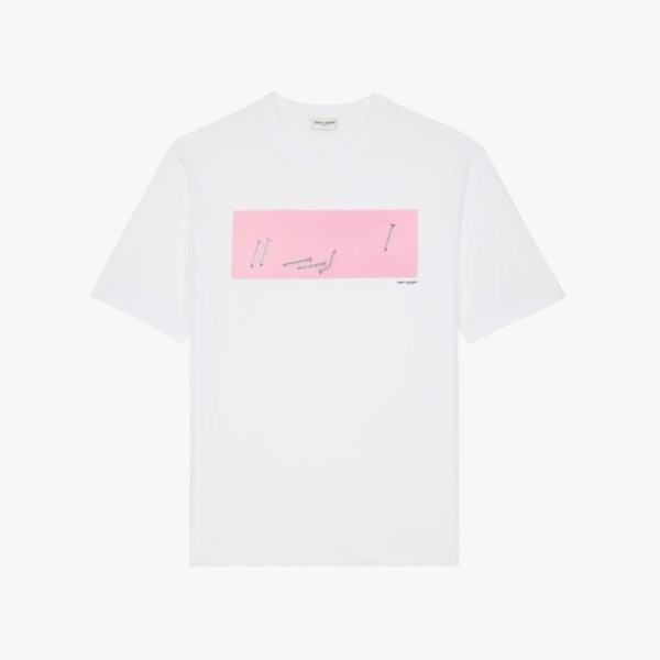 입생로랑 남/녀 제이슨 메이슨 티셔츠 - Saint laurent Unisex Jason Mason Tshirt - ysc13755x