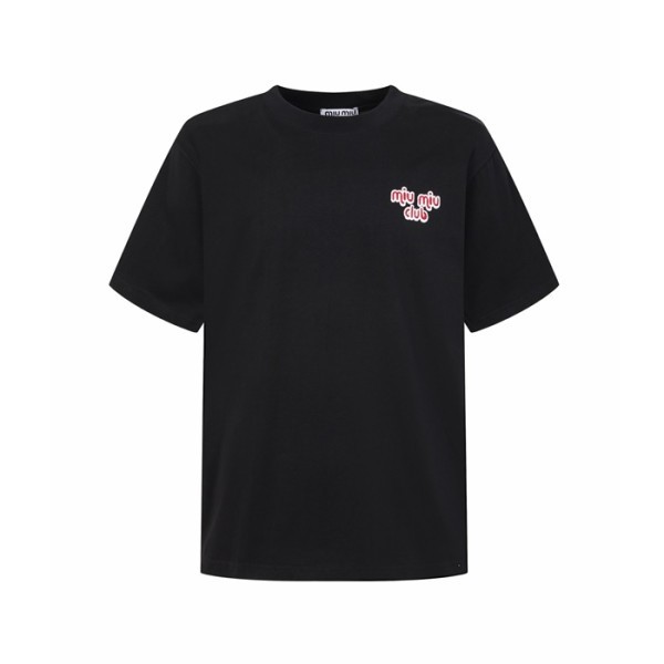 미우미우 남성 라운드 반팔 티셔츠 - Miumiu Mens Round Tshirt - mic15769x