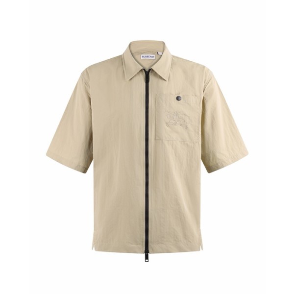 버버리 남성 집업 반팔 티셔츠 - Burberry Mens Zip-up Tshirt - buc15774x