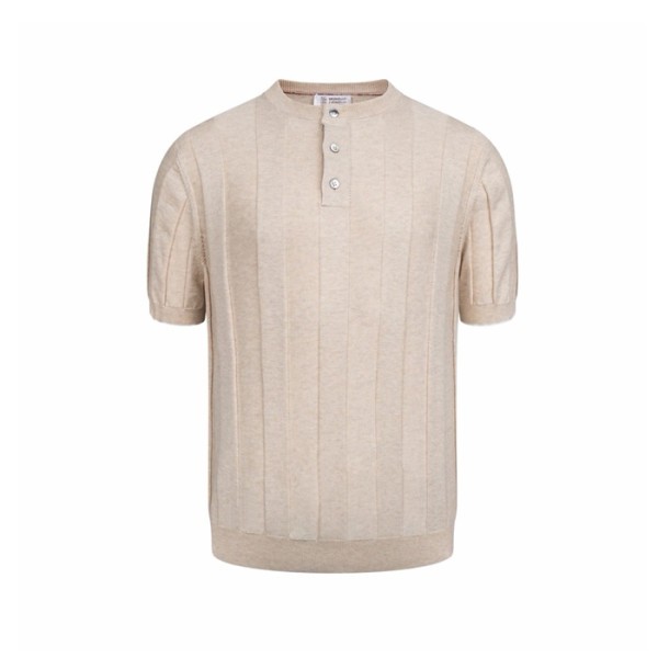 브루넬로쿠치넬리 남성 라운드 티셔츠 - Brunello Cucinelli Mens Round Tshirt - brc15821x