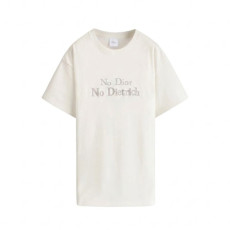 디올 여성 라운드 반팔티 - Dior Womens Round Tshirt - dic14097x