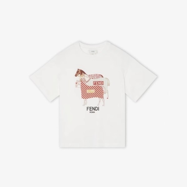 펜디 여성 주니어 티셔츠 - Fendi Womens Junior Tshirt - fec14220x
