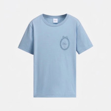 디올 여성 라운드 반팔티 - Dior Womens Round Tshirt - dic14238x