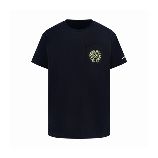 크롬하츠 남성 라운드 반팔티 - Chrom Hearts Mens Round Tshirt - chc15839x
