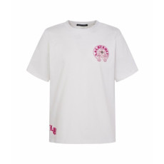 크롬하츠 남성 라운드 반팔티 - Chrom Hearts Mens Round Tshirt - chc15858x