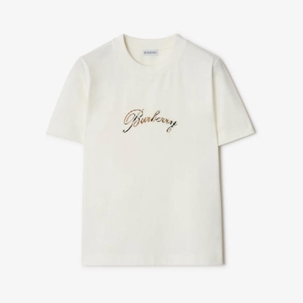 버버리 여성 반팔 티셔츠 - Burberry Womens Round Tshirt - buc14337x