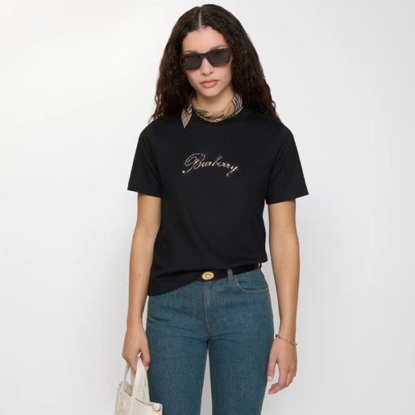 버버리 여성 반팔 티셔츠 - Burberry Womens Round Tshirt - buc14340x