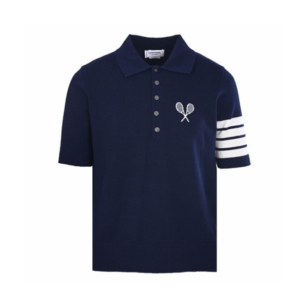 톰브라운 남성 라운드 반팔티 - Thom Browne Mens Round Tshirt - thc15898x
