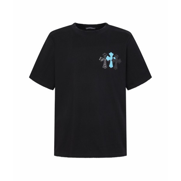 크롬하츠 남성 라운드 반팔티 - Chrom Hearts Mens Round Tshirt - chc15914x