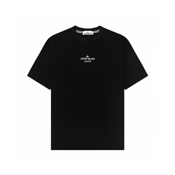 스톤아일랜드 남성 라운드 반팔 티셔츠 - Stone Island Mens Round Tshirt - stc15926x