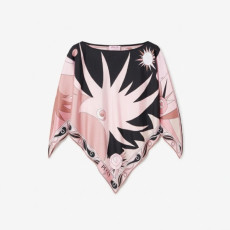 푸치 여성 비대칭 프린트 실크 트윌 탑 - Pucci Womens Asymmetric Printed Silk Twill Top - puc14568x