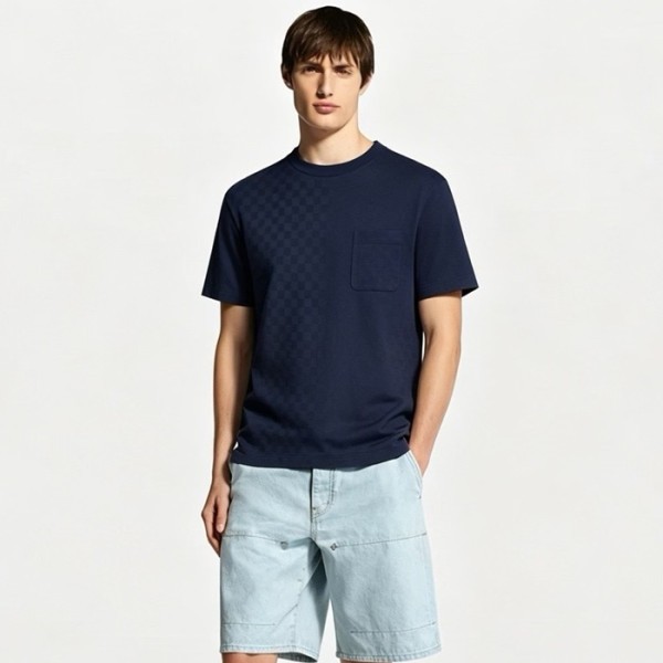 루이비통 남성 라운드 티셔츠 - Louis vuitton Mens Round Tshirt - lvc15944x