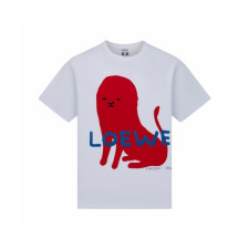 로에베 남성 라운드 반팔티 - Loewe Mens Round Tshirt - loc15946x