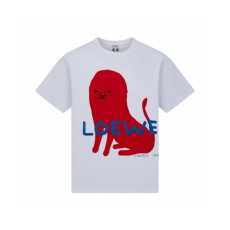 로에베 남성 라운드 반팔티 - Loewe Mens Round Tshirt - loc15946x