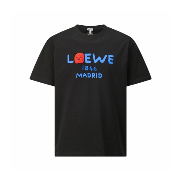 로에베 남성 라운드 반팔티 - Loewe Mens Round Tshirt - loc15949x