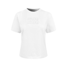 미우미우 여성 라운드 티셔츠 - Miumiu Womens Round Tshirt - mic14654x