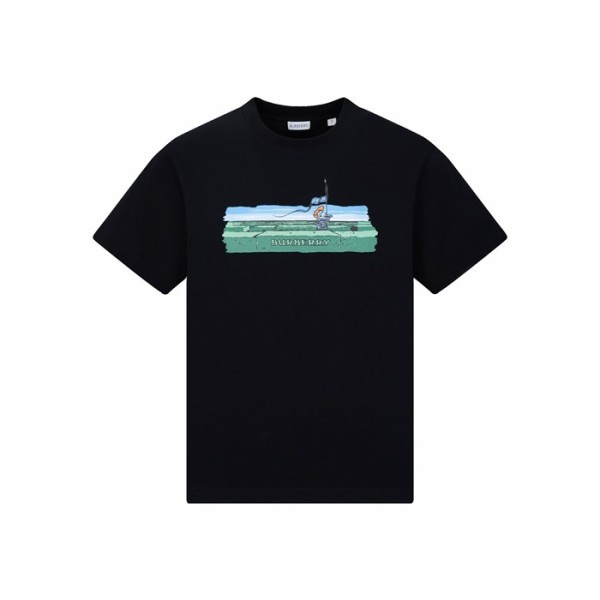 버버리 남성 라운드 반팔 티셔츠 - Burberry Mens Round Tshirt - buc15953x