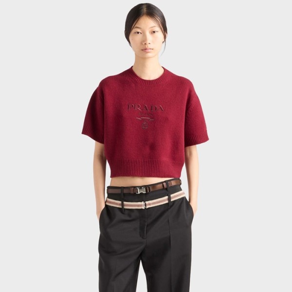 프라다 여성 반팔 티셔츠 - Prada Womens Round Tshirt - prc14660x