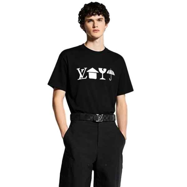 루이비통 남성 라운드 티셔츠 - Louis vuitton Mens Round Tshirt - lvc15984x