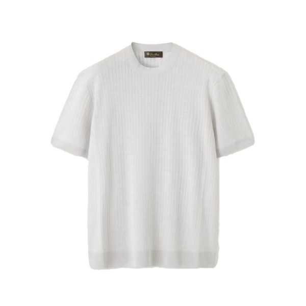 로로피아나 남성 라운드 반팔티 - Loro Piana Mens Round Tshirt - lpc15987x