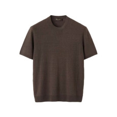 로로피아나 남성 라운드 반팔티 - Loro Piana Mens Round Tshirt - lpc15988x