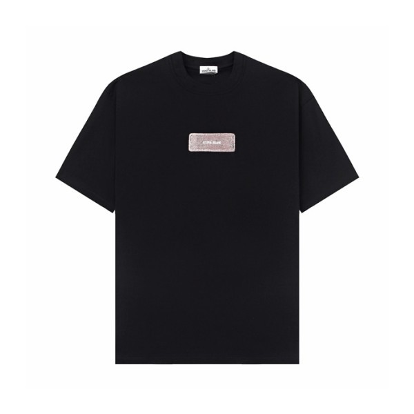 스톤아일랜드 남성 라운드 반팔 티셔츠 - Stone Island Mens Round Tshirt - stc16014x