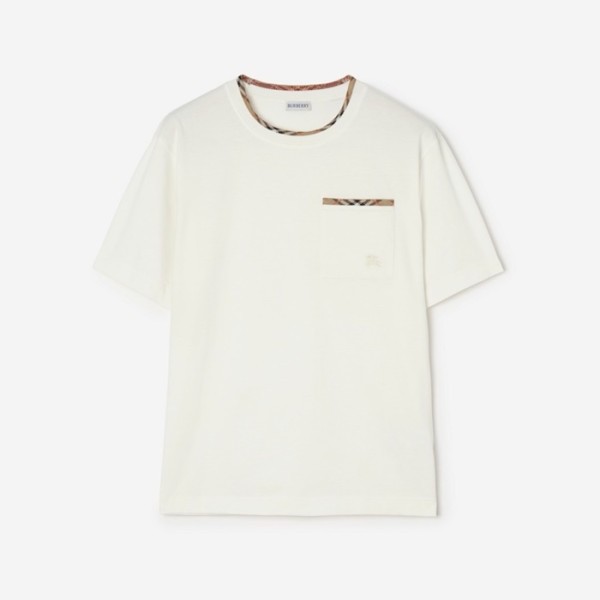 버버리 남성 라운드 반팔 티셔츠 - Burberry Mens Round Tshirt - buc16024x