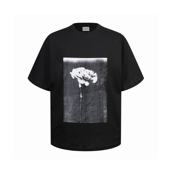 발렌시아가 남성 라운드 반팔 티셔츠 - Balenciaga Mens Round Tshirt - bac16058x