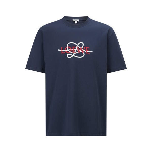로에베 남성 라운드 반팔티 - Loewe Mens Round Tshirt - loc16059x