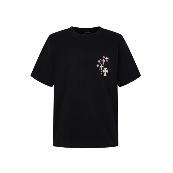 크롬하츠 남성 라운드 반팔티 - Chrom Hearts Mens Round Tshirt - chc16097x