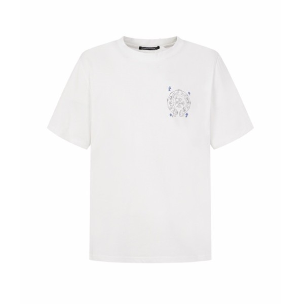 크롬하츠 남성 라운드 반팔티 - Chrom Hearts Mens Round Tshirt - chc16103x