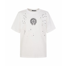 크롬하츠 남성 라운드 반팔티 - Chrom Hearts Mens Round Tshirt - chc16105x