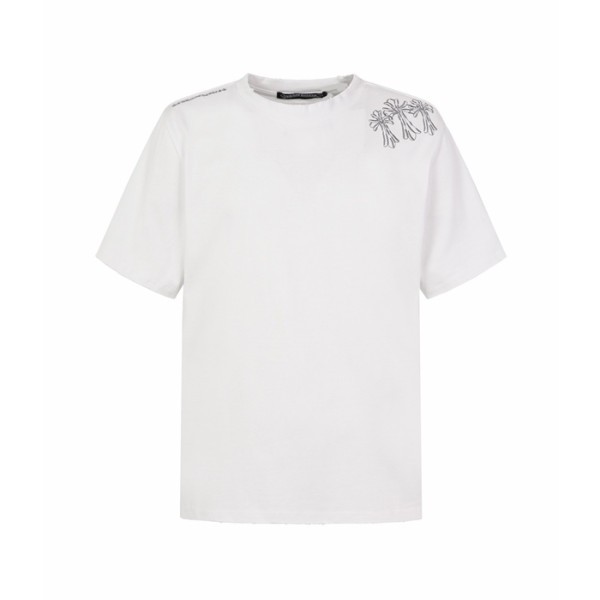 크롬하츠 남성 라운드 반팔티 - Chrom Hearts Mens Round Tshirt - chc16107x