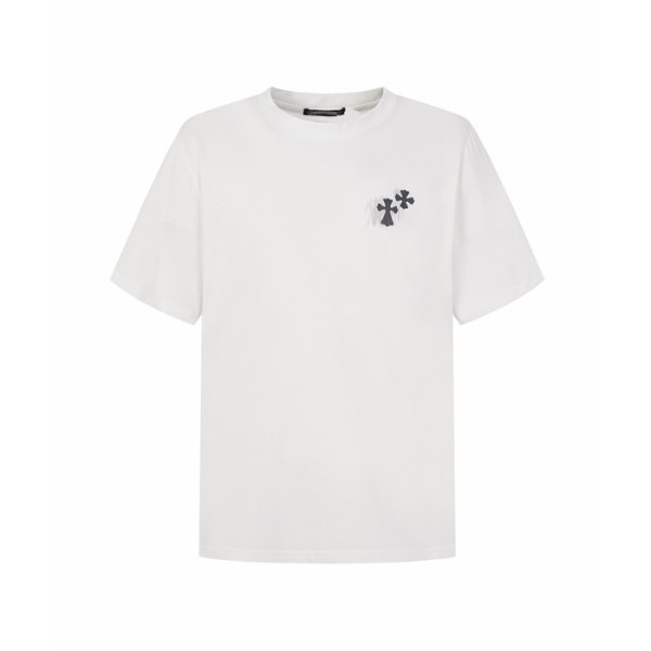 크롬하츠 남성 라운드 반팔티 - Chrom Hearts Mens Round Tshirt - chc16111x