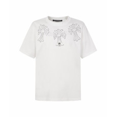 크롬하츠 남성 라운드 반팔티 - Chrom Hearts Mens Round Tshirt - chc16113x