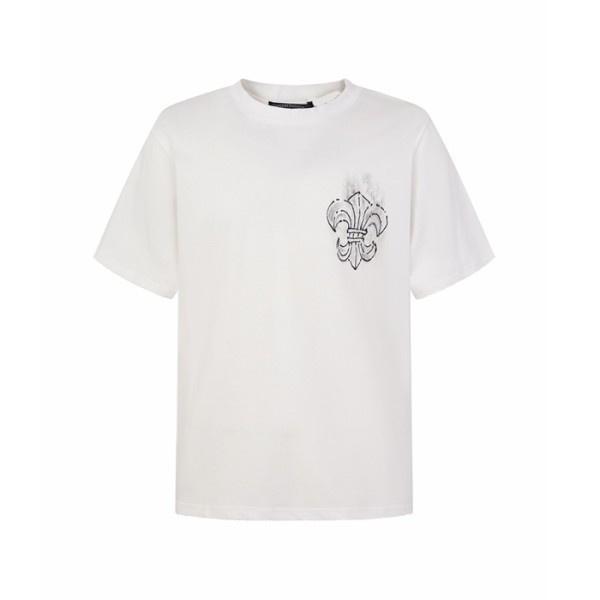 크롬하츠 남성 라운드 반팔티 - Chrom Hearts Mens Round Tshirt - chc16116x