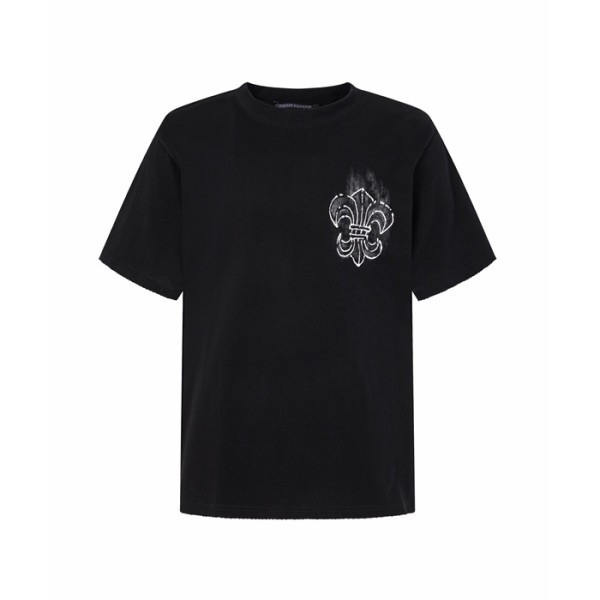 크롬하츠 남성 라운드 반팔티 - Chrom Hearts Mens Round Tshirt - chc16117x