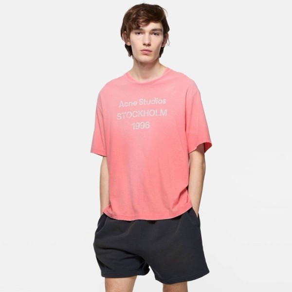 아크네 남성 라운드 반팔티 - Acne Mens Round Tshirt - anc16126x