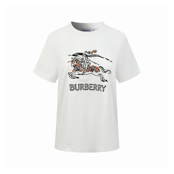 버버리 여성 반팔 티셔츠 - Burberry Womens Round Tshirt - buc15154x