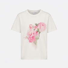디올 여성 라운드 반팔티 - Dior Womens Round Tshirt - dic15157x