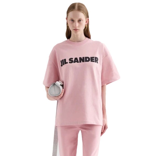 질샌더 여성 크루넥 반팔티 - Jilsander Womens Round Tshirt - jic16202x
