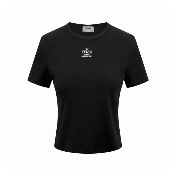 펜디 여성 라운드 티셔츠 - Fendi Womens Round Tshirt - fec15241x