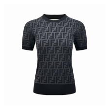 펜디 여성 FF 티셔츠 - Fendi Womens FF Tshirt - fec15448x