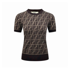 펜디 여성 FF 티셔츠 - Fendi Womens FF Tshirt - fec15449x