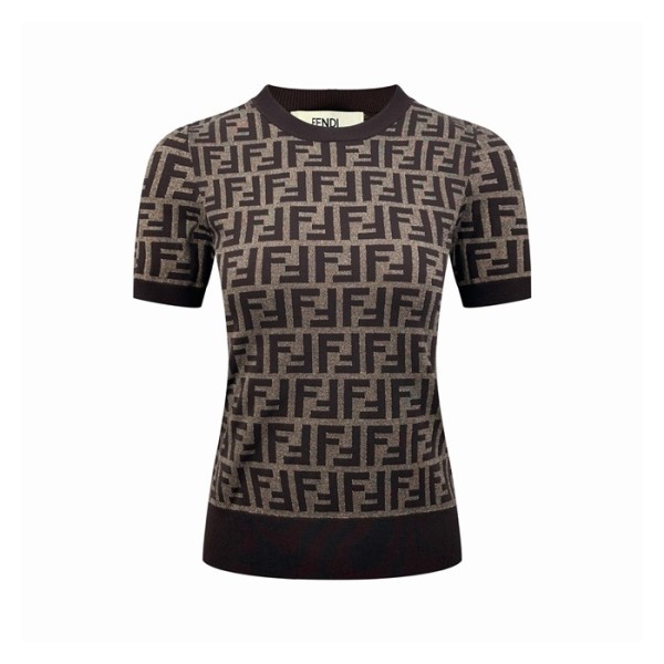 펜디 여성 FF 티셔츠 - Fendi Womens FF Tshirt - fec15449x