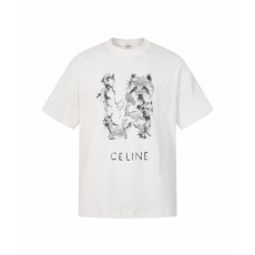 셀린느 남성 반팔 티셔츠 - Celine Mens Round Tshirt - cec16408x
