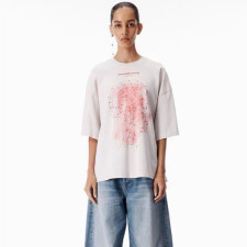 알렉산더왕 여성 라운드 반팔티 - Alexander wang Womens Round Tshirt - alc15595x