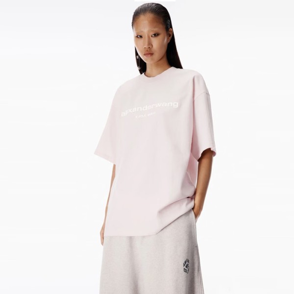 알렉산더왕 여성 라운드 반팔티 - Alexander wang Womens Round Tshirt - alc15597x